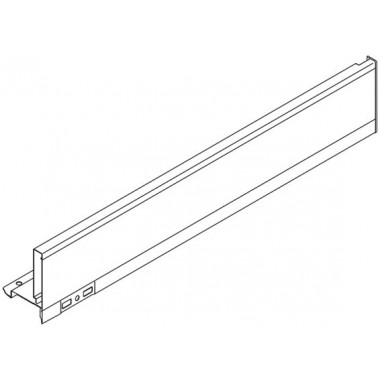 LEGRABOX царга, высота M (90,5 мм), НД=350 мм, правая, белый шелк
