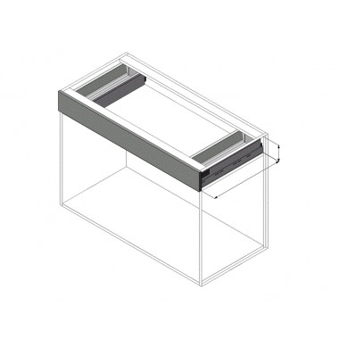 Ящик под мойку TANDEMBOX antaro (96х450), под саморезы, сер.