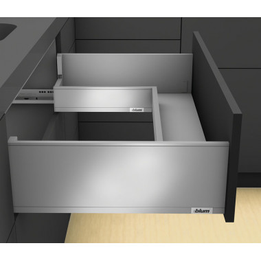 Ящик под мойку LEGRABOX pure TIP-ON BLUMOTION (высота C 177, глубина 500 мм, до 40 кг), серый орион