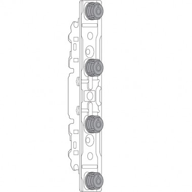 AVENTOS HS, HK, HL, Крепление для тонких фасадов, EXPANDO T, симм. 20S42T1