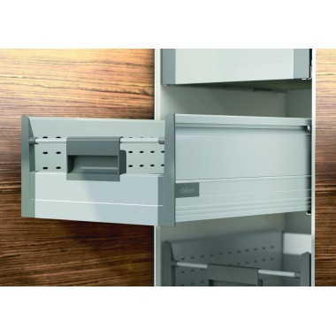 Внутренний ящик TANDEMBOX plus с TIP-ON BLUMOTION, c BOXSIDE (высота D 224, глубина 450 мм, вес ящика от 10 до 30 кг), серый