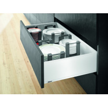 Ящик LEGRABOX pure TIP-ON BLUMOTION (высота C 177, глубина 400 мм, до 40 кг), белый шелк