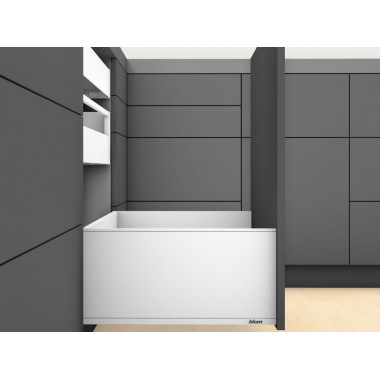 Ящик LEGRABOX pure TIP-ON BLUMOTION (высота F 241, глубина 450 мм, до 40 кг), белый шелк